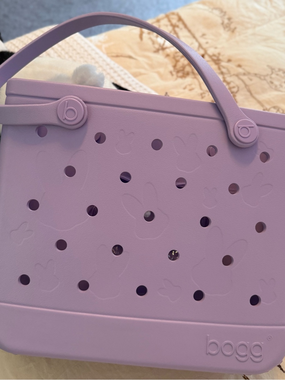 Bogg Bag Lavender Bunny Tote